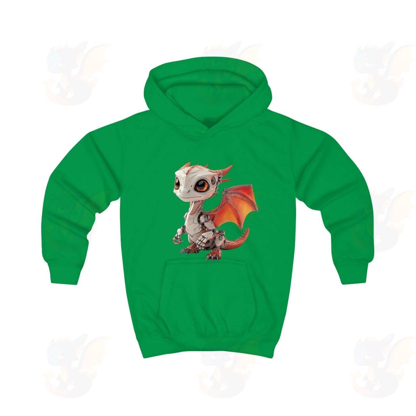 Very Cute Robot Dragon - Kids Hoodie