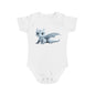 Short Sleeve Baby Bodysuit with an Adorable Baby Dragon