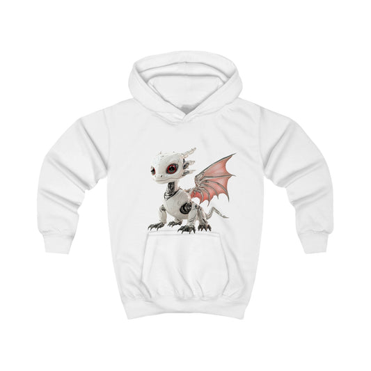 Crimson Robot Dragon Kids Hoodie - Teeny Tiny Dragons