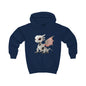 Crimson Robot Dragon Kids Hoodie - Teeny Tiny Dragons