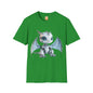 Blue Robot Dragon Adult Unisex Softstyle T-Shirt - Teeny Tiny Dragons