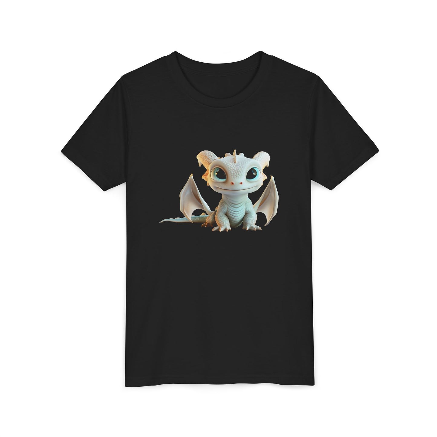 Big Eyed Baby Dragon - Youth Short Sleeve T-Shirt - Teeny Tiny Dragons