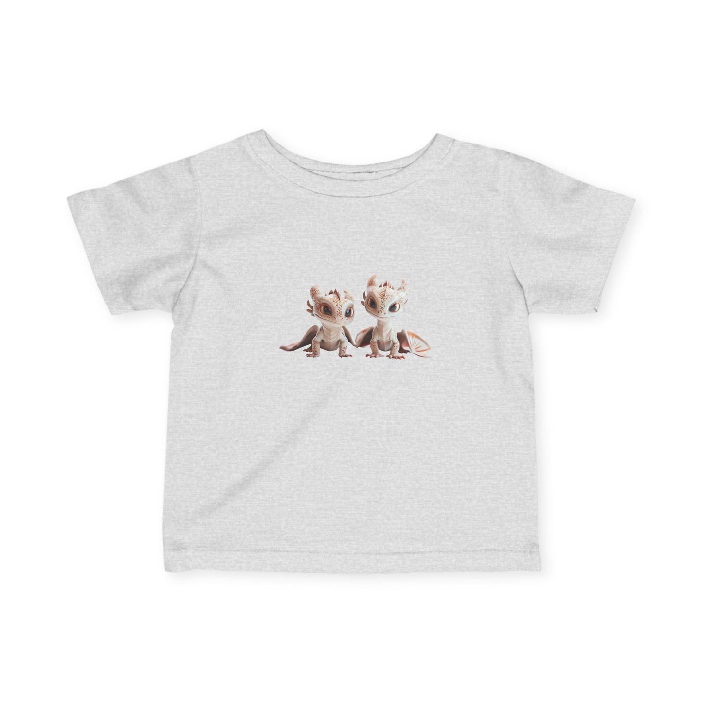 Frosty Twin Baby Dragons Infant Fine Jersey T-Shirt - Teeny Tiny Dragons