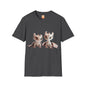 Twin Baby Dragons Adult Unisex Softstyle T-Shirt - Teeny Tiny Dragons