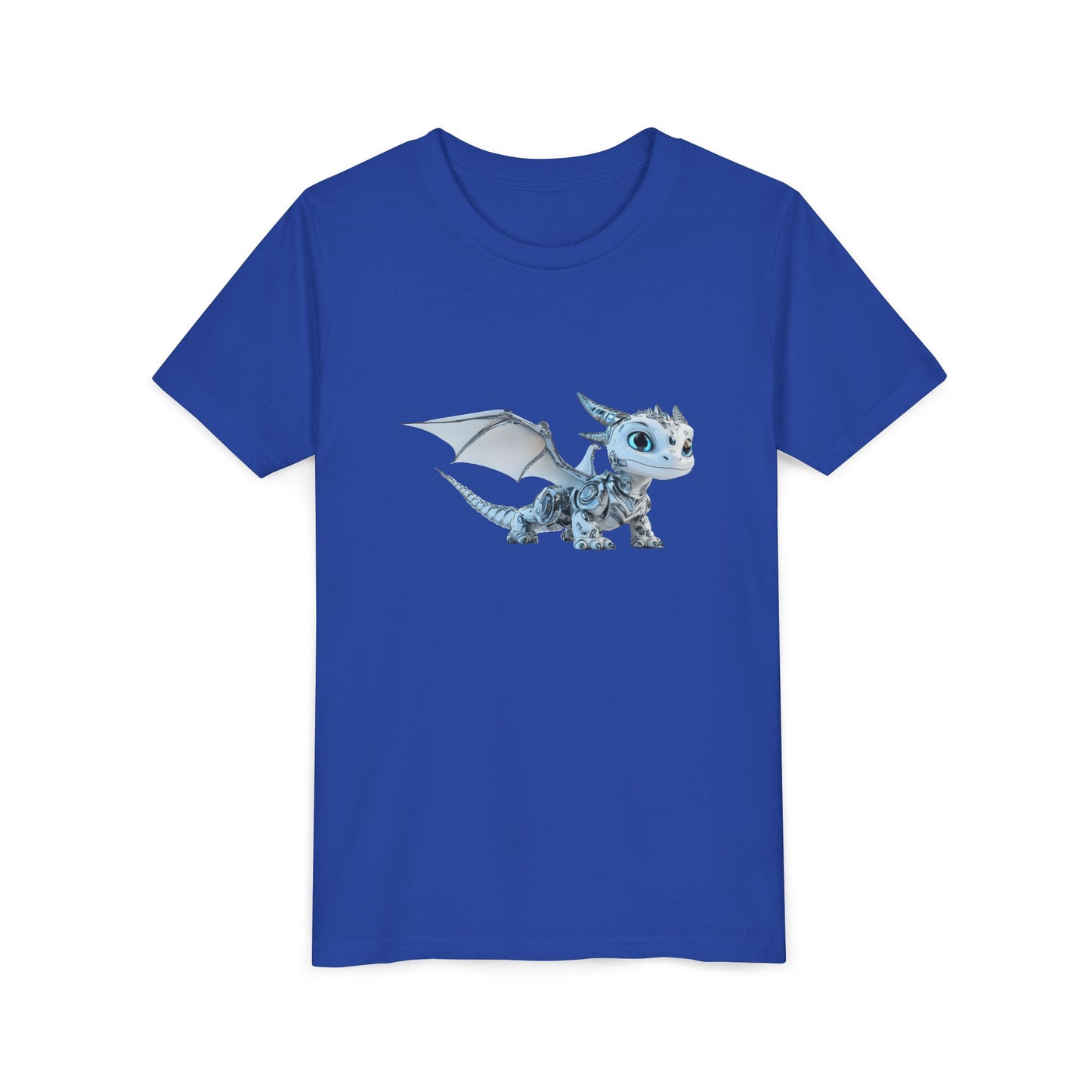 Baby Robot Dragon - Youth Short Sleeve T-Shirt - Teeny Tiny Dragons
