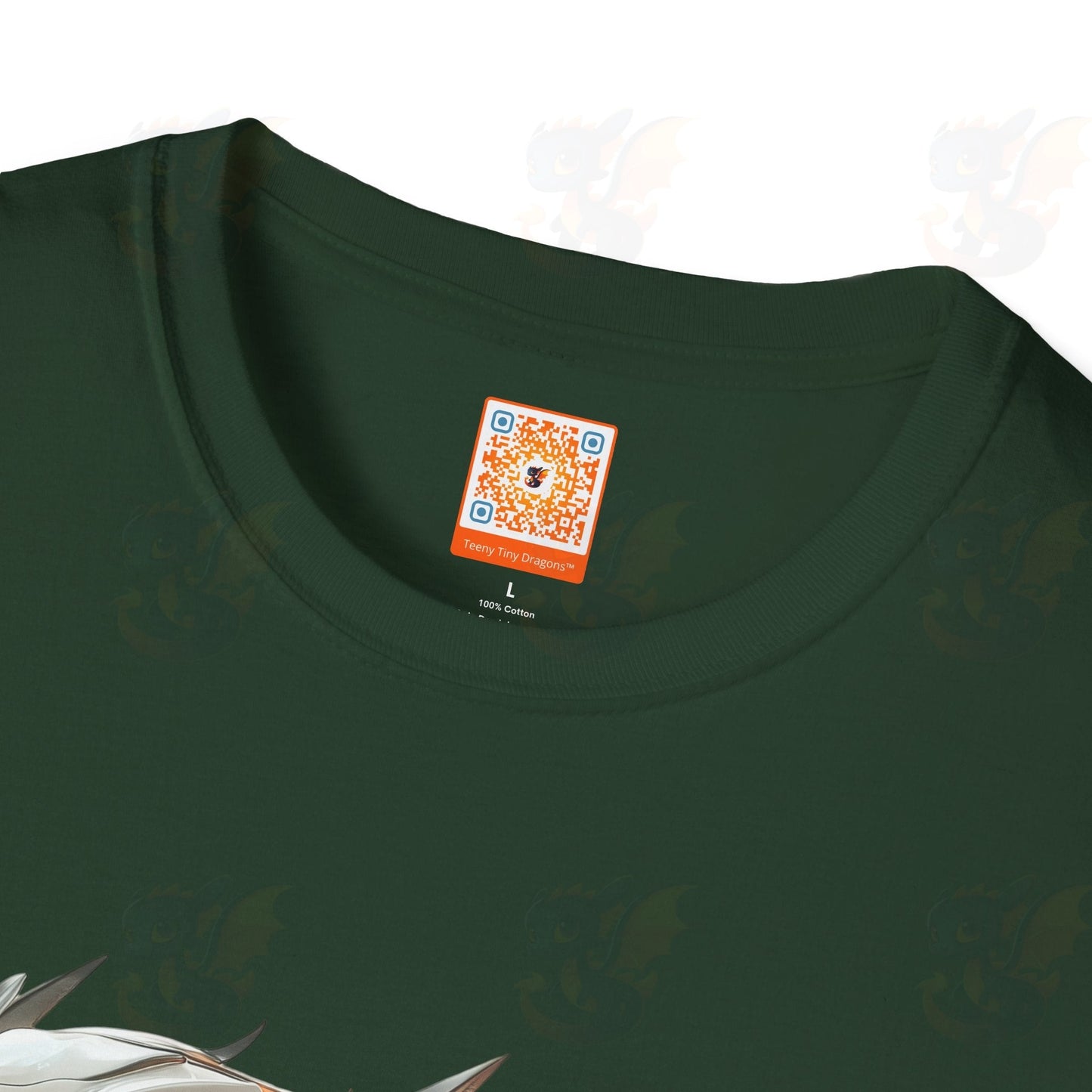 Adult Robot Dragon Design Unisex Softstyle T-Shirt
