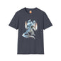 Gorgeous Little Blue Dragon Adult Unisex Softstyle T-Shirt - Teeny Tiny Dragons