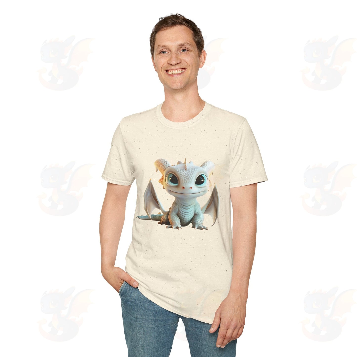 Cute Little Dragon - Unisex Softstyle T-Shirt