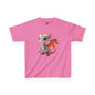 Red Robot Dragon Kids Heavy Cotton T-Shirt - Teeny Tiny Dragons