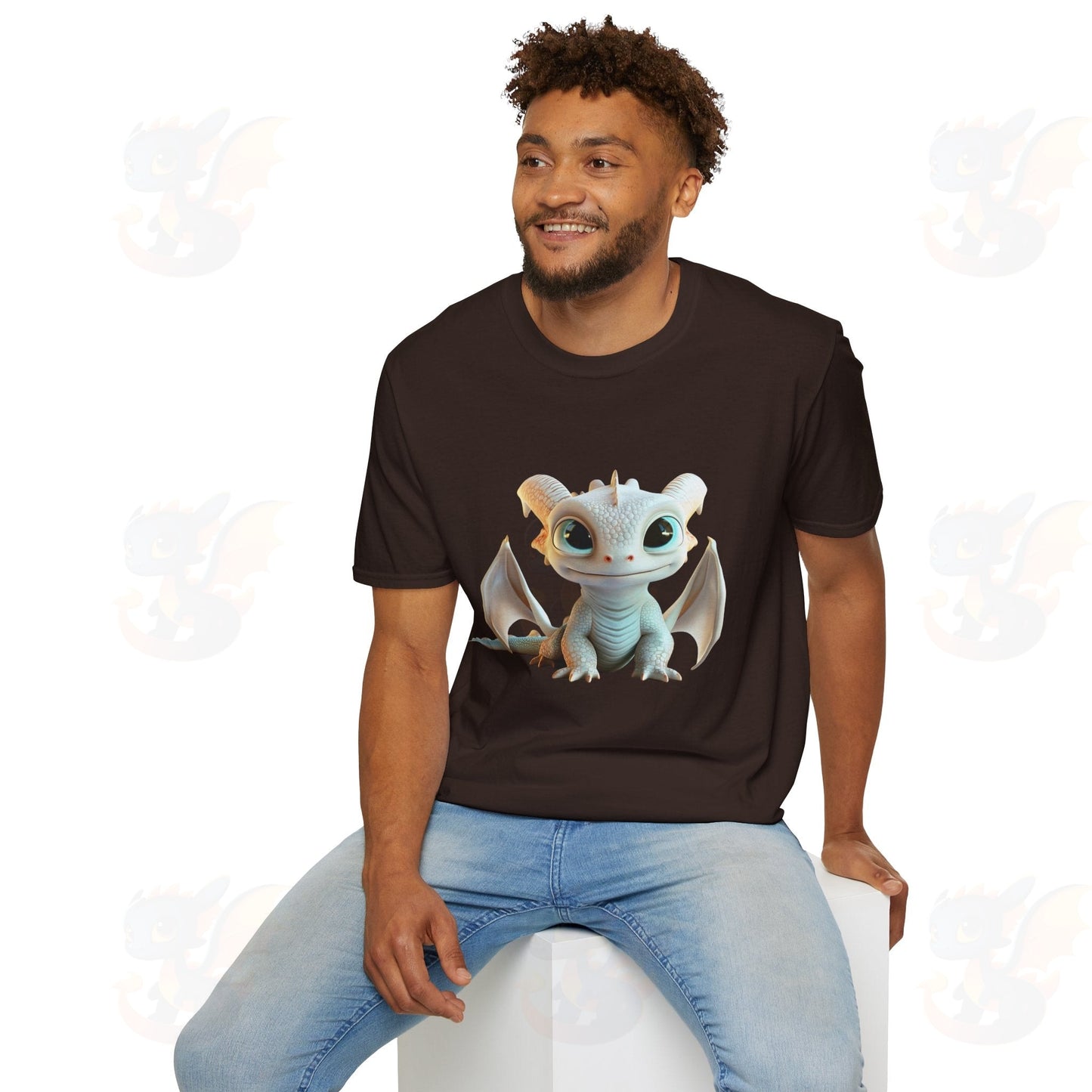 Cute Little Dragon - Unisex Softstyle T-Shirt