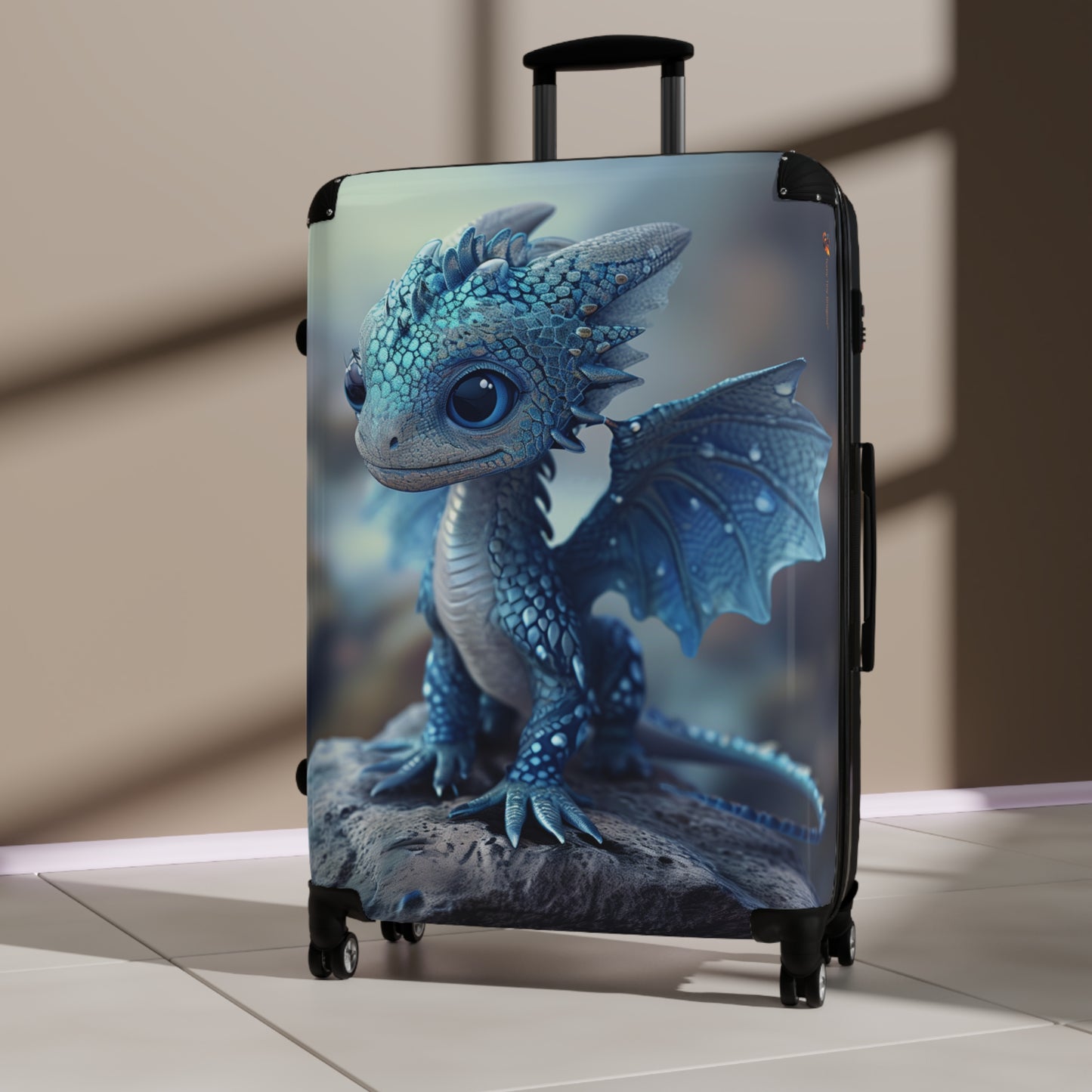 Beautiful Blue Dragon Kids Suitcase | Teeny Tiny Dragons