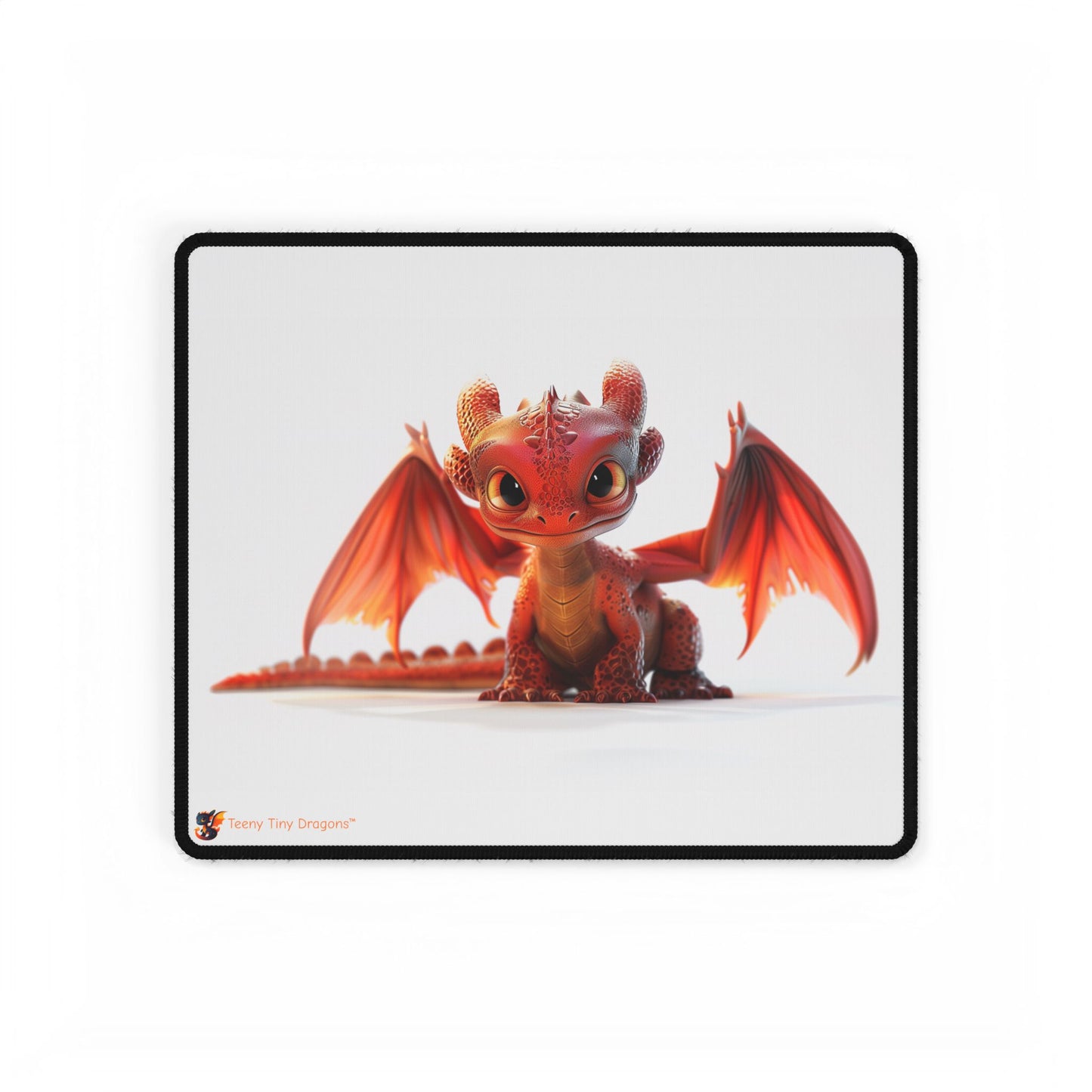 Beautiful Little Red Dragon Mouse Mat - Teeny Tiny Dragons