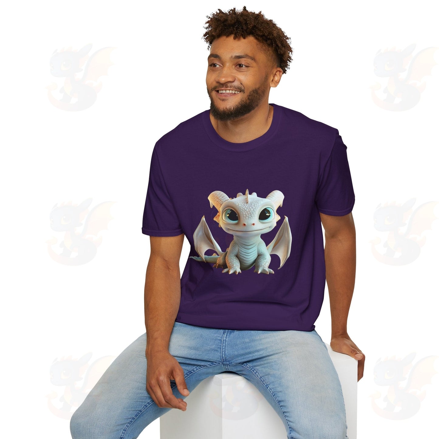 Cute Little Dragon - Unisex Softstyle T-Shirt