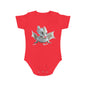 Short Sleeve Baby Bodysuit with an Adorable Baby Dragon