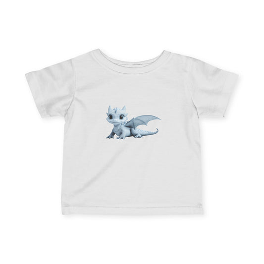 Cute Little Blue Dragon Infant Fine Jersey T-Shirt - Teeny Tiny Dragons