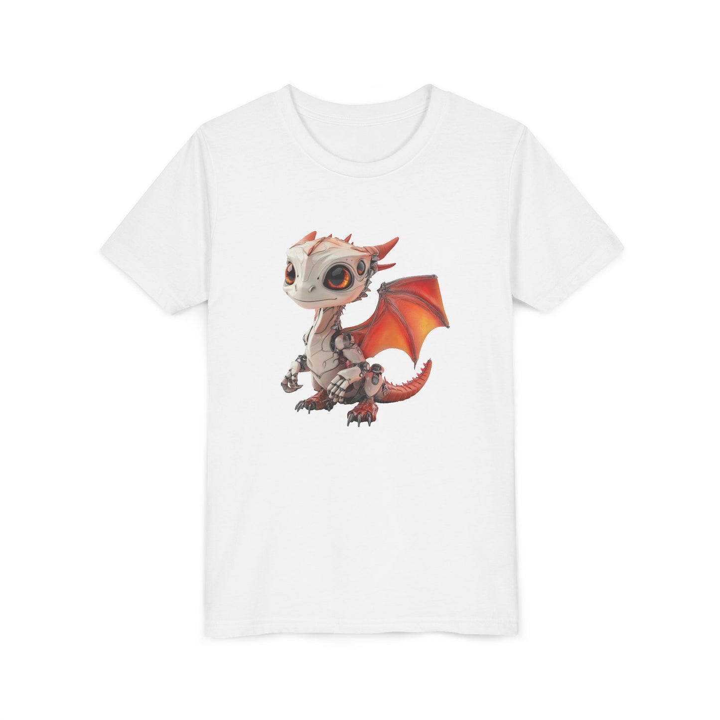 Very Cute Robot Dragon - Youth Short Sleeve T-Shirt - Teeny Tiny Dragons