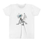 White Robot Dragon - Youth Short Sleeve T-Shirt - Teeny Tiny Dragons