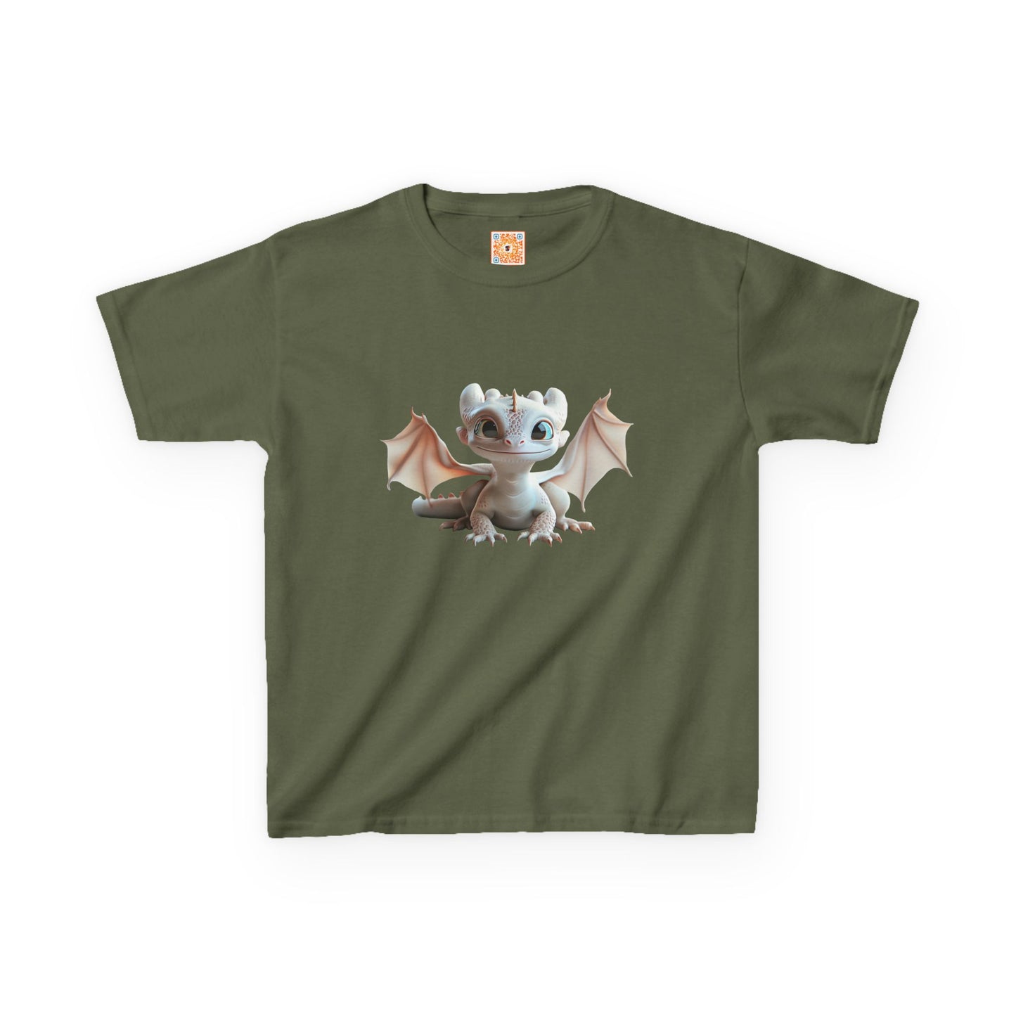 Cute Baby Dragon Kids Heavy Cotton T-Shirt - Teeny Tiny Dragons