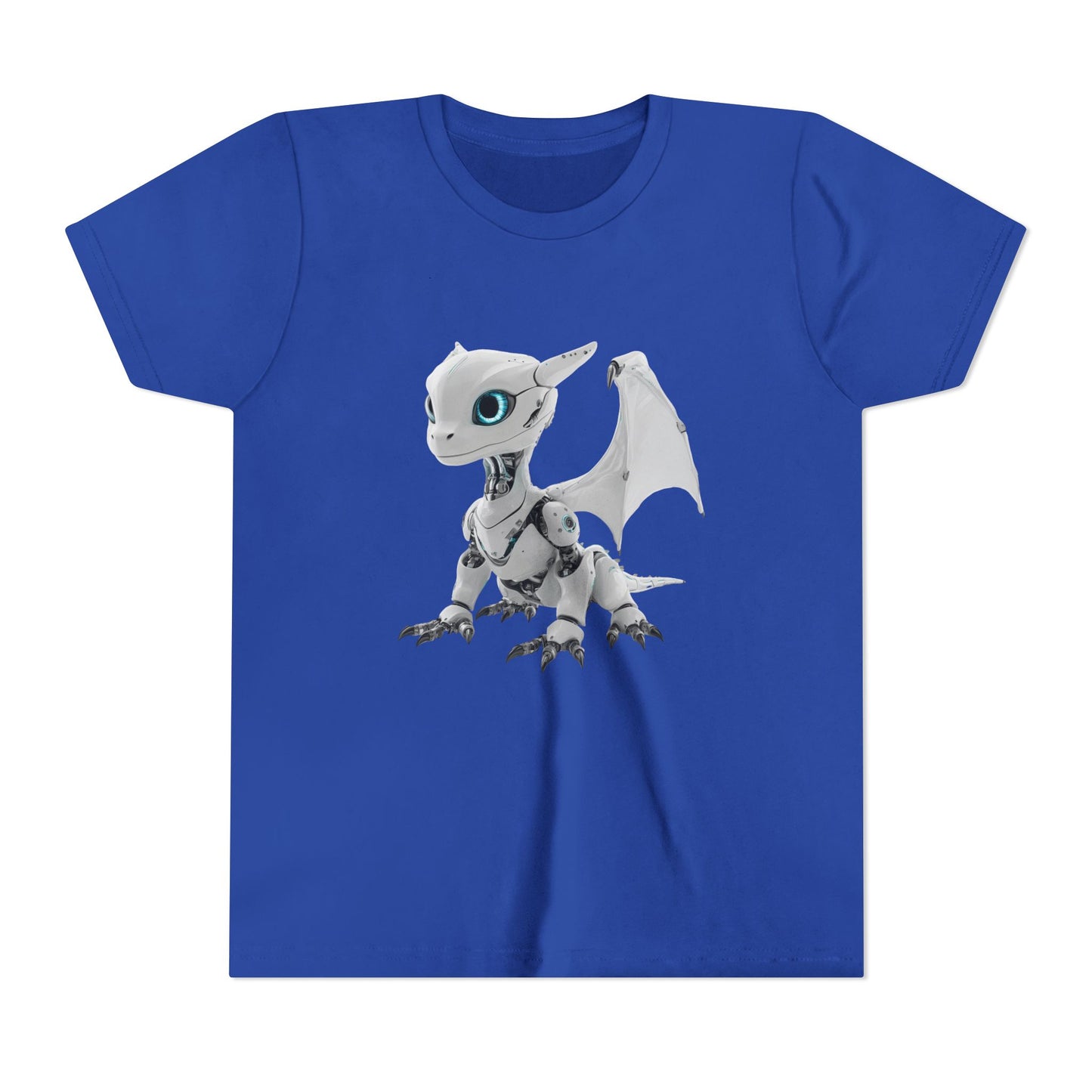 Fun Robot Dragon - Youth Short Sleeve T-Shirt - Teeny Tiny Dragons
