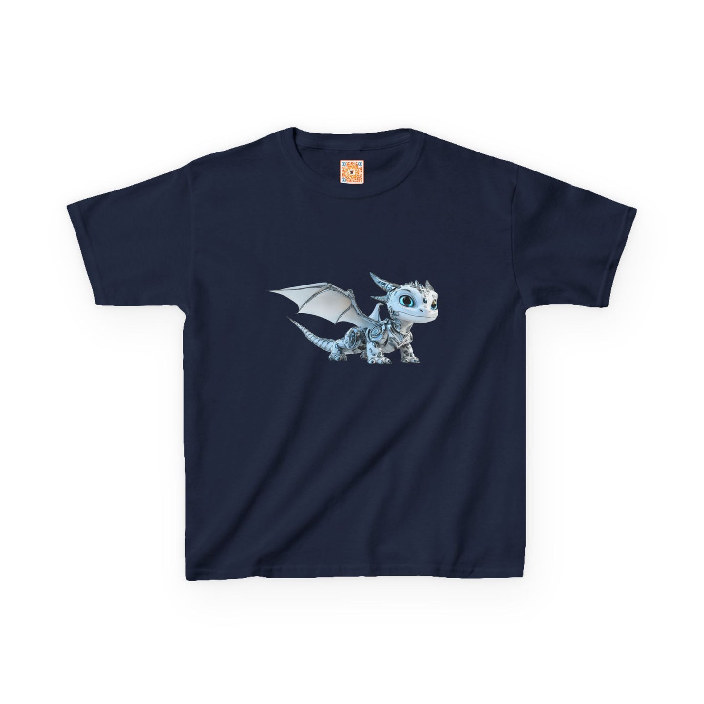 Fun Flying Robot Dragon Kids Heavy Cotton Tee - Teeny Tiny Dragons